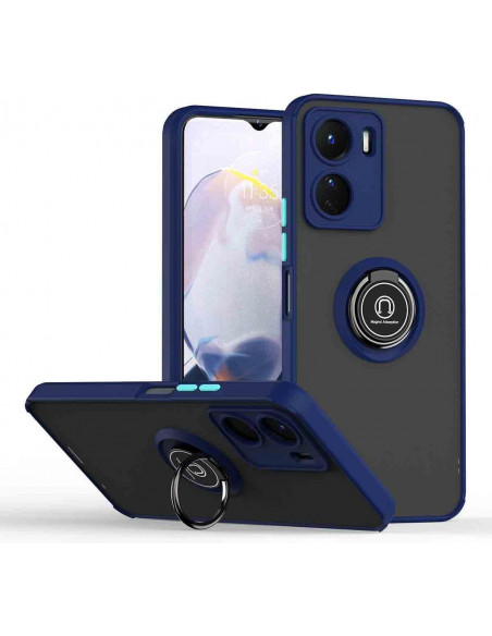 Coque Mat Translucide avec Anneau Pour Samsung