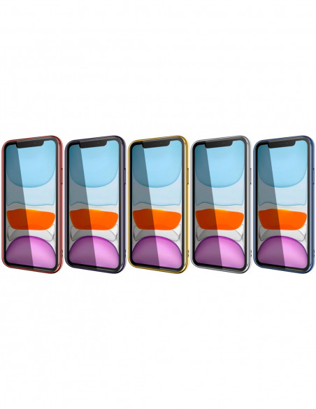 Coque Chromé avec Protection Camera Pour iPhone