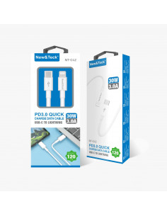 Câble Fast Charge Lightning vers USB C 1M 30W
