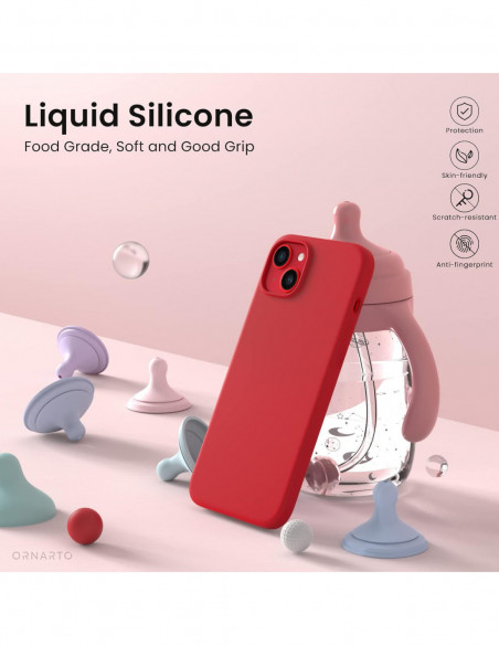 Coque Silicone Liquide Pour Apple