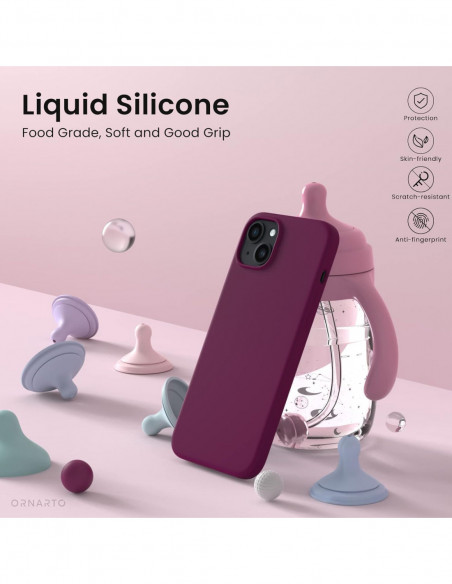 Coque Silicone Liquide Pour Apple