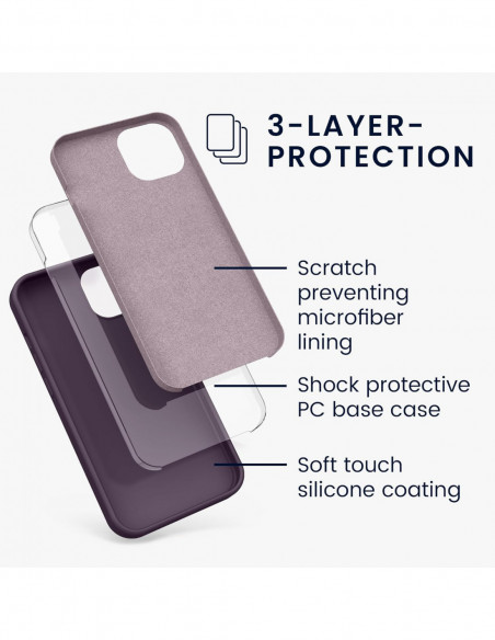 Coque Silicone Liquide Pour Apple