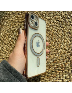Coque Magsafe Strass Brillant Pour iPhone 2