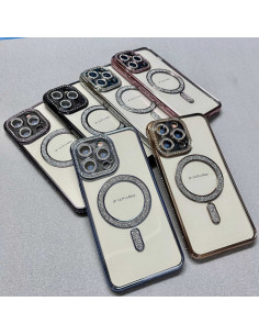 Coque Magsafe Strass Brillant Pour iPhone